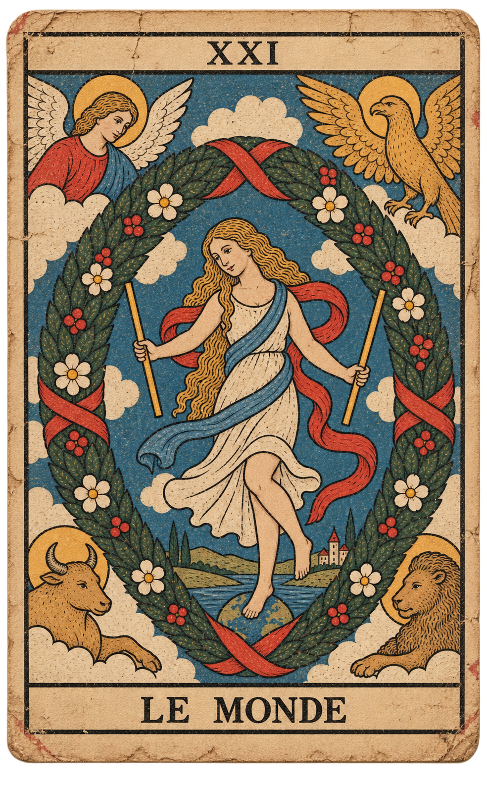 The World tarot card